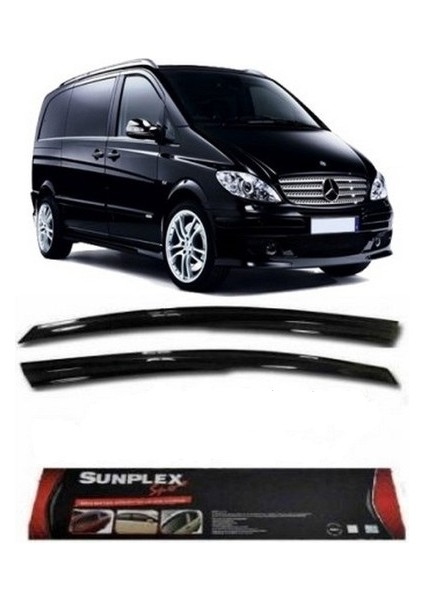 2 Li Mercedes Vito (2004-2014) Sport Stlye Mügen Sunplex Cam Rüzgarlığı