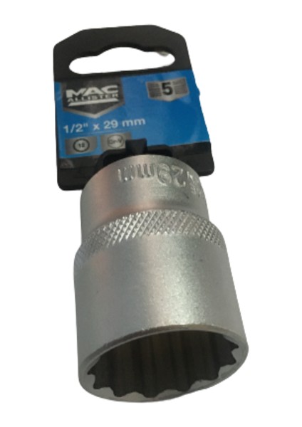 29 No mm Kısa Lokma 1/2 12 Köşe Diş Yıldız Lokma