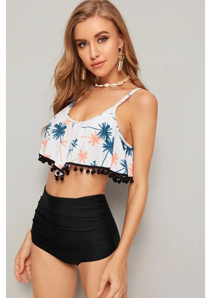 Önden Büzgülü Yüksek Bel Bikini Altı modelleri