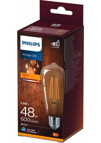 FILAMENT 48W GOLD AMBER ST64 AMPUL SARI IŞIK