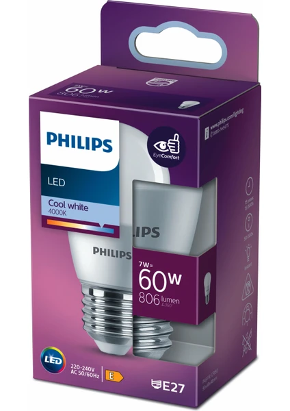 PHILIPS LED AMPUL 60W E27 KALIN DUYLU BEYAZ IŞIK