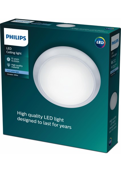 CINNABAR 20W LED TAVAN LAMBASI BEYAZ GÜN IŞIĞI 4000K