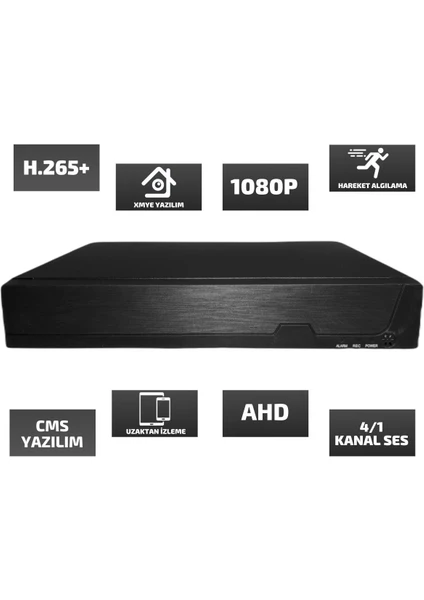 4 Kanal AHD DVR 1080N Xmeye Hibrit Kayıt Cihazı