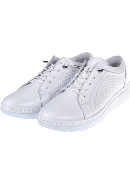 Hakiki Deri Günlük Kadın Ayakkabı MX-5277 Beyaz fırsatları