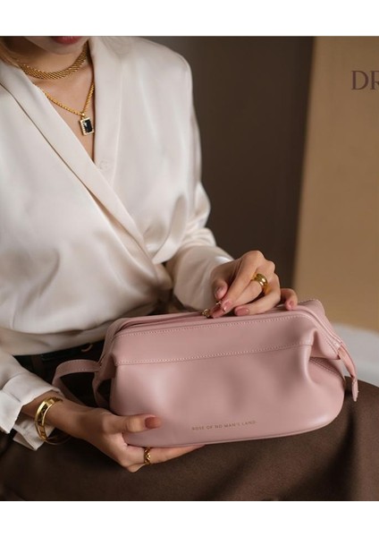 Moda Çift Katmanlı Bulut Makyaj Çantası Taşınabilir Kozmetik Saklama Çantası Büyük Kapasiteli Seyahat Gelişmiş Yıkama Çantası (Yurt Dışından)