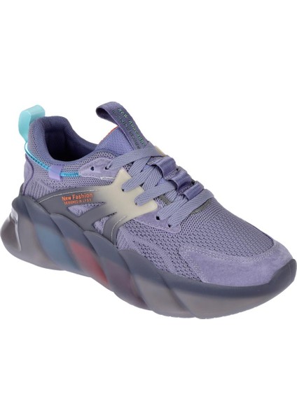Triko Kadın Spor Ayakkabı Sneaker GJ-487 Mor