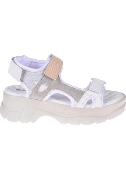 Cırtlı Comfort Kadın Sandalet SMS-4740 Beyaz fiyatları