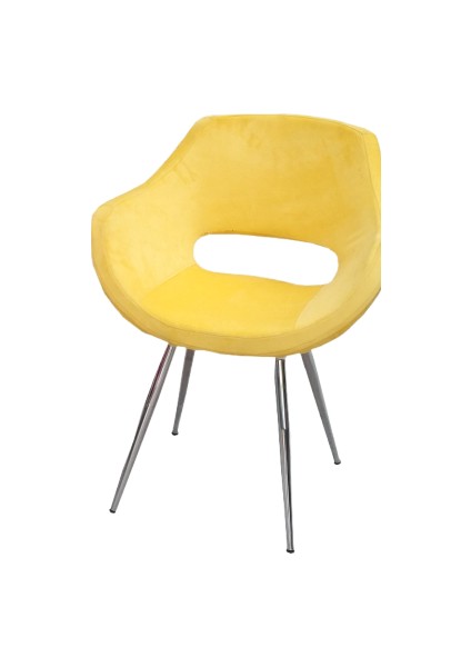 Sandalye ST Monaco Model Metal nikelaj ayk Dökme Sünger Babyfac Kumaş SARI Elyapı fiyatları