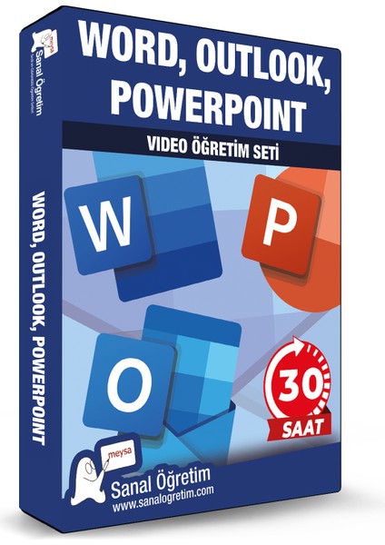 Word, Powerpoint, Outlook Video Ders Eğitim Seti