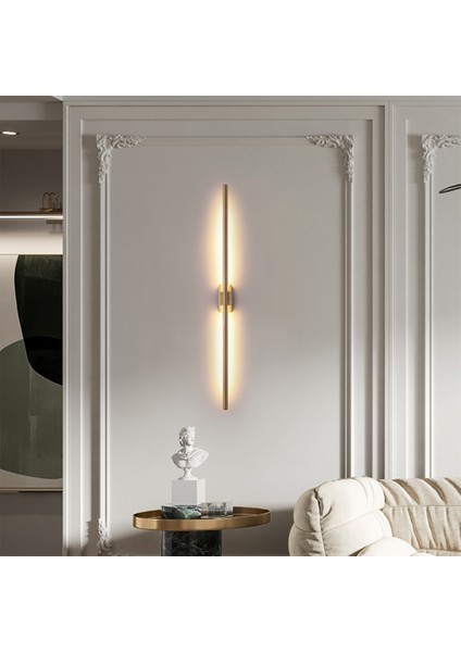 Duvar Aydınlatması,çubuk Aplik,lamba,modern LED 70 cm Q16MM GOLD-3000K