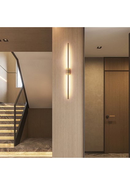 Duvar Aydınlatması,çubuk Aplik,lamba,modern LED 70 cm Q16MM GOLD-3000K