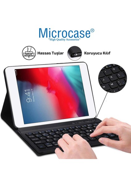 iPad Pro 11 2021 Bluetooth Klavyeli Standlı Kılıf - Bkk1