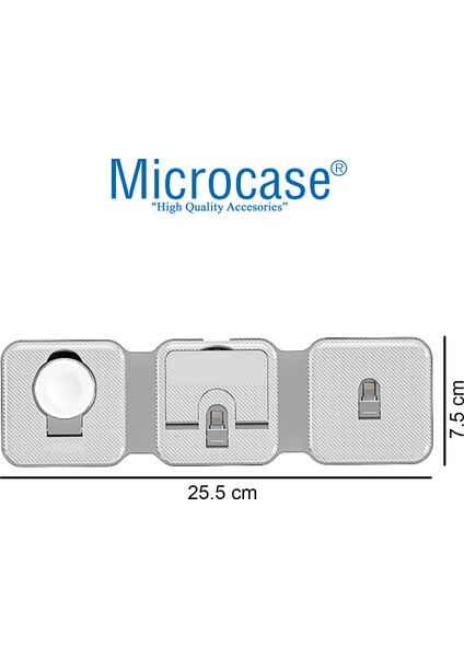 Iphone-Apple Watch-Airpods Için 3in1 Katlanabilir Kablosuz Şarj Standı - AL3651