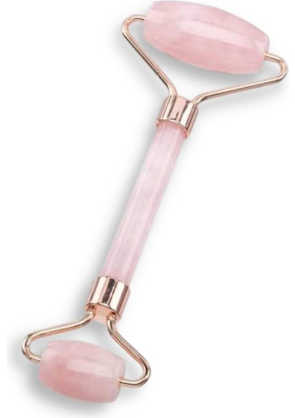 Pembe Kuvars Doğal Taş Face Roller