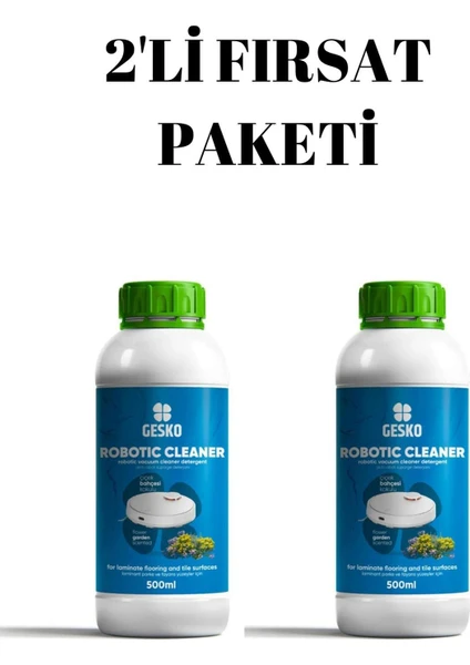 Robot Süpürge Deterjanı Çiçek Bahçesi Kokulu 2X500 ml