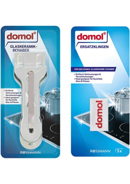 Cam, Seramik ve Fayans Temizleme Malası ve 5 Yedek Başlık