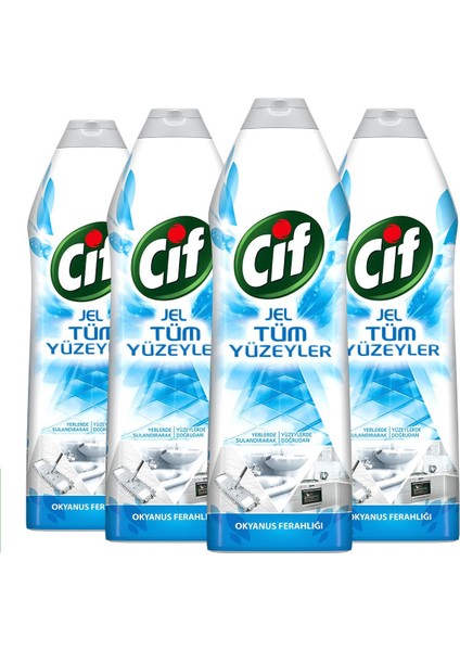 Tüm Yüzeyler Jel Okyanus Ferahlığı 750 ml 4ADET