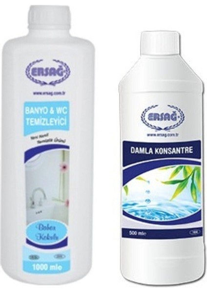 Banyo Wc Bahar Kokulu 1000 ml + Damla Konsantre 500 ml