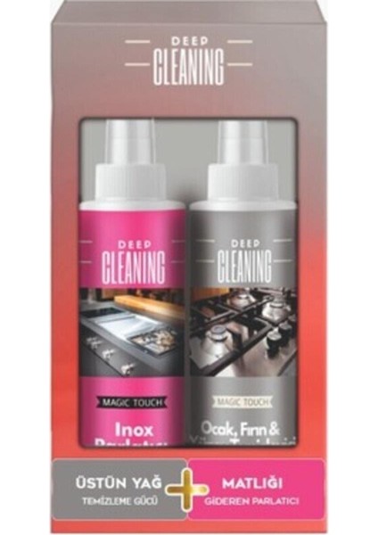 Deepcleaning Ocak Fırın & Yüzey Temizleyici + Inox Parlatıcı