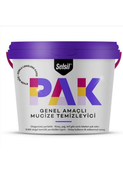 Pak Genel Amaçlı Mucize Temizleyici 500 Gr.
