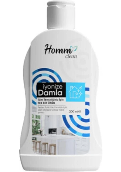 Homm Clean Homm Bitkisel Iyonize Damla Genel Temizlik Sıvısı Homm Bitkisel Iyonize