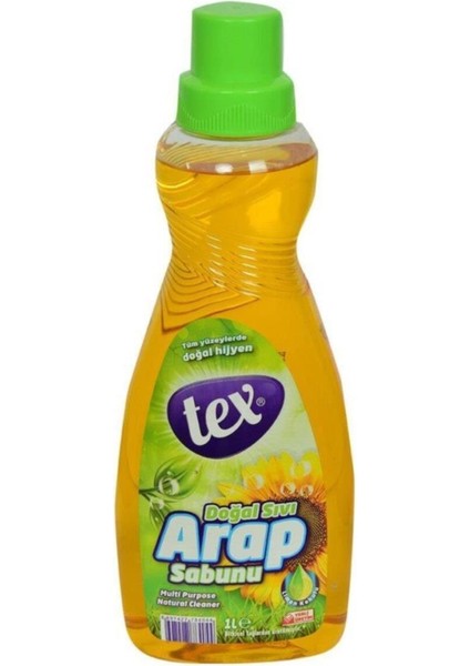 Doğal Sıvı Arap Sabunu Limon Kokulu Tüm Yüzeylere Hijyen 1lt