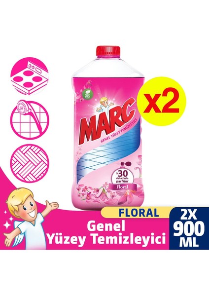 Yüzey Temizleyici Floral 2X900 ml