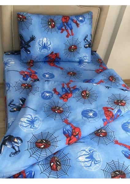 Örümcek Adam Nevresim Takımı Lastikli Çarşaf Spiderma