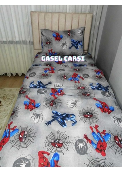 Örümcek Adam Nevresim Takımı (Lastikli Çarşaf) Spiderma