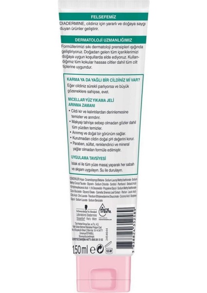 Micellar Yüz Yıkama Jeli Arınma Zamanı 150 ml x 2 Adet