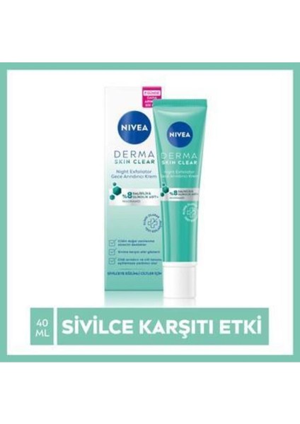 Derma Skin Clear Night Exfoliator- Li Ciltler Cilt Bakım Seti fiyatları