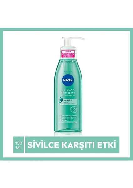 Derma Skin Clear Karşıtı Yüz Temizleme Jeli 150 ml indirimleri