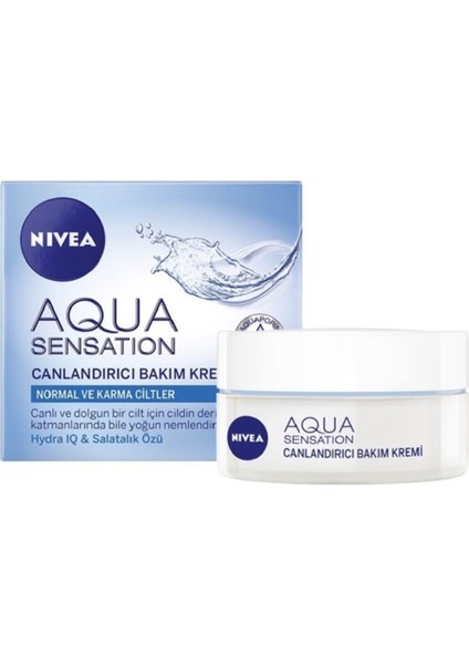 Aqua Sensation Canlandırıcı Temizleme Jeli 200 ml 2 Adet Aqua Sensation Canlandırıcı Krem 50 ml