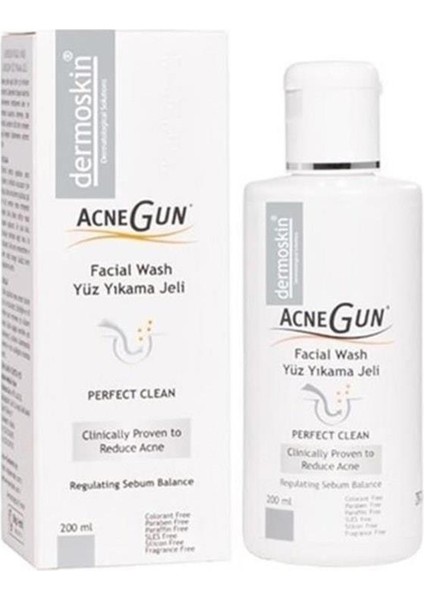 Dermoskin Acnegun Yüz Yıkama Jeli 200 ml