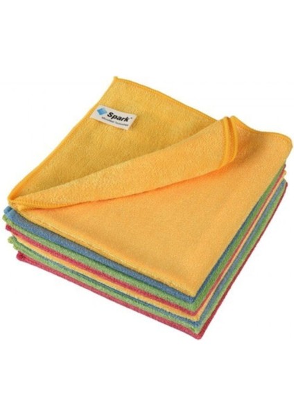 2308 Premium Mikrofiber Genel Temizlik Toz ve Cam Bezi 40X40 cm Mix (12 Adet