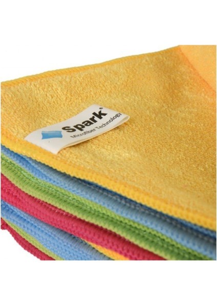 2308 Premium Mikrofiber Genel Temizlik Toz ve Cam Bezi 40X40 cm Mix (12 Adet