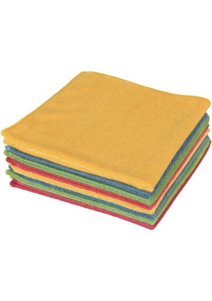 2308 Premium Mikrofiber Genel Temizlik Toz ve Cam Bezi 40X40 cm Mix (12 Adet