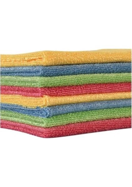 2308 Premium Mikrofiber Genel Temizlik Toz ve Cam Bezi 40X40 cm Mix (12 Adet