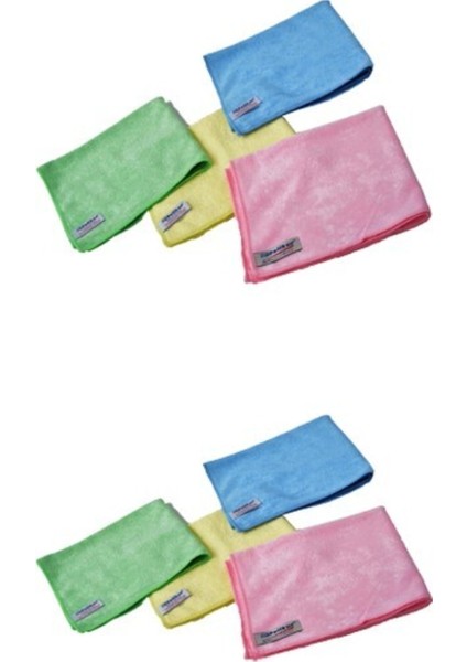 (8 Adet) 3222 Premium Mikrofiber Genel Temizlik Toz ve Cam Bezi 40X40 Cm. Mi