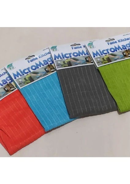 Fame Kıtchen Fame Kitchen Mikromagic Temizlik Bezi Mikrofiber 4 Adet 40X40C