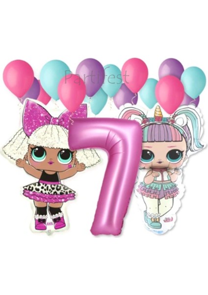 Lol Surprise Balon Seti Lol Bebek 7 Yaş Balon Seti Lol Doğum Günü Parti Seti