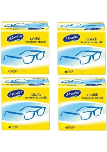 Kolonyali Mendil Gözlük Ekran Kask Temizleme Mendili 4 X 40 769594338404
