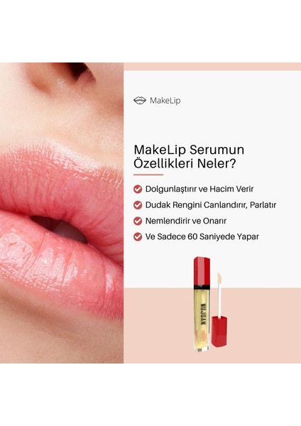Makelip Dolgunlaştırma Etkili Dudak Parlatıcı Serum (Lip Plumper Gloss) fırsatları
