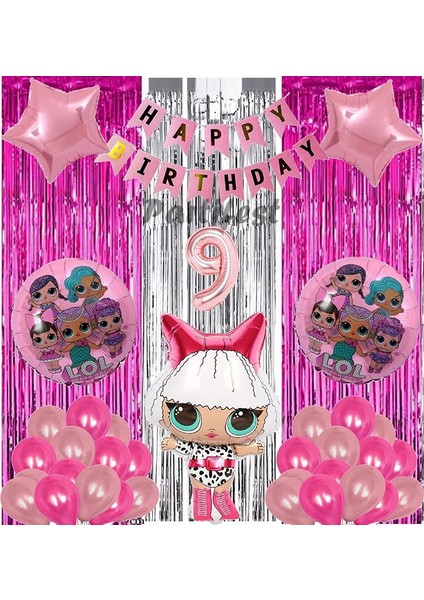 Diva Lol Surprise 9 Yaş Balon Seti Lol Bebek Balon Seti Lol Doğum Günü Parti Seti