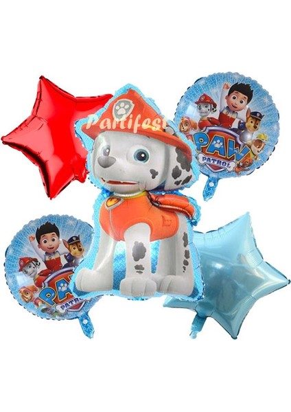 Paw Patrol Balon Seti Paw Petrol Yaş Balon Seti Paw Patrol Doğum Günü Set Paw Patrol Marshall