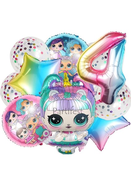 Lol Surprise 4 Yaş Balon Seti Lol Bebek Balon Seti Lol Doğum Günü Parti Seti