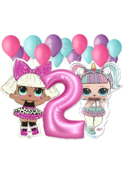 Lol Surprise Balon Seti Lol Bebek 2 Yaş Balon Seti Lol Doğum Günü Parti Seti