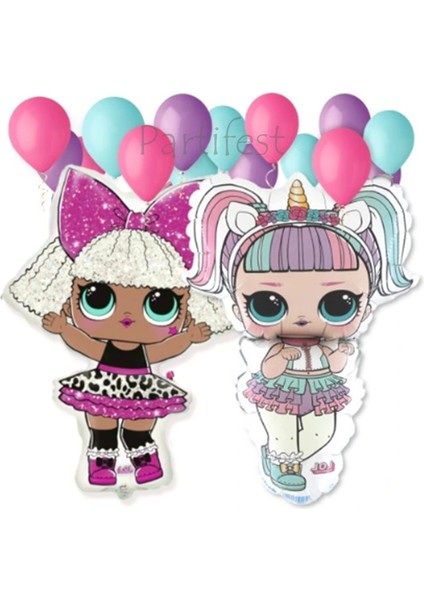 Lol Surprise Balon Seti Lol Bebek 2 Yaş Balon Seti Lol Doğum Günü Parti Seti