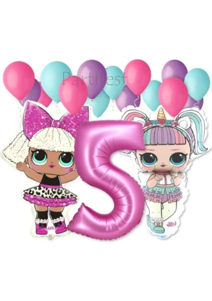 Lol Surprise Balon Seti Lol Bebek 5 Yaş Balon Seti Lol Doğum Günü Parti Seti