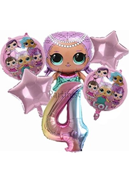 Lol Surprise 4 Yaş Balon Seti Lol Bebek Balon Seti Lol Doğum Günü Parti Seti